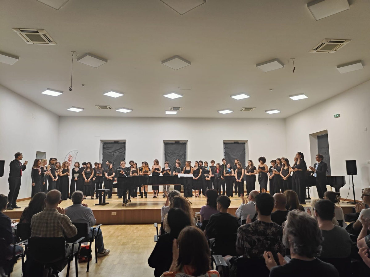 Der Chor des Konservatoriums "O. Respighi" in Latina